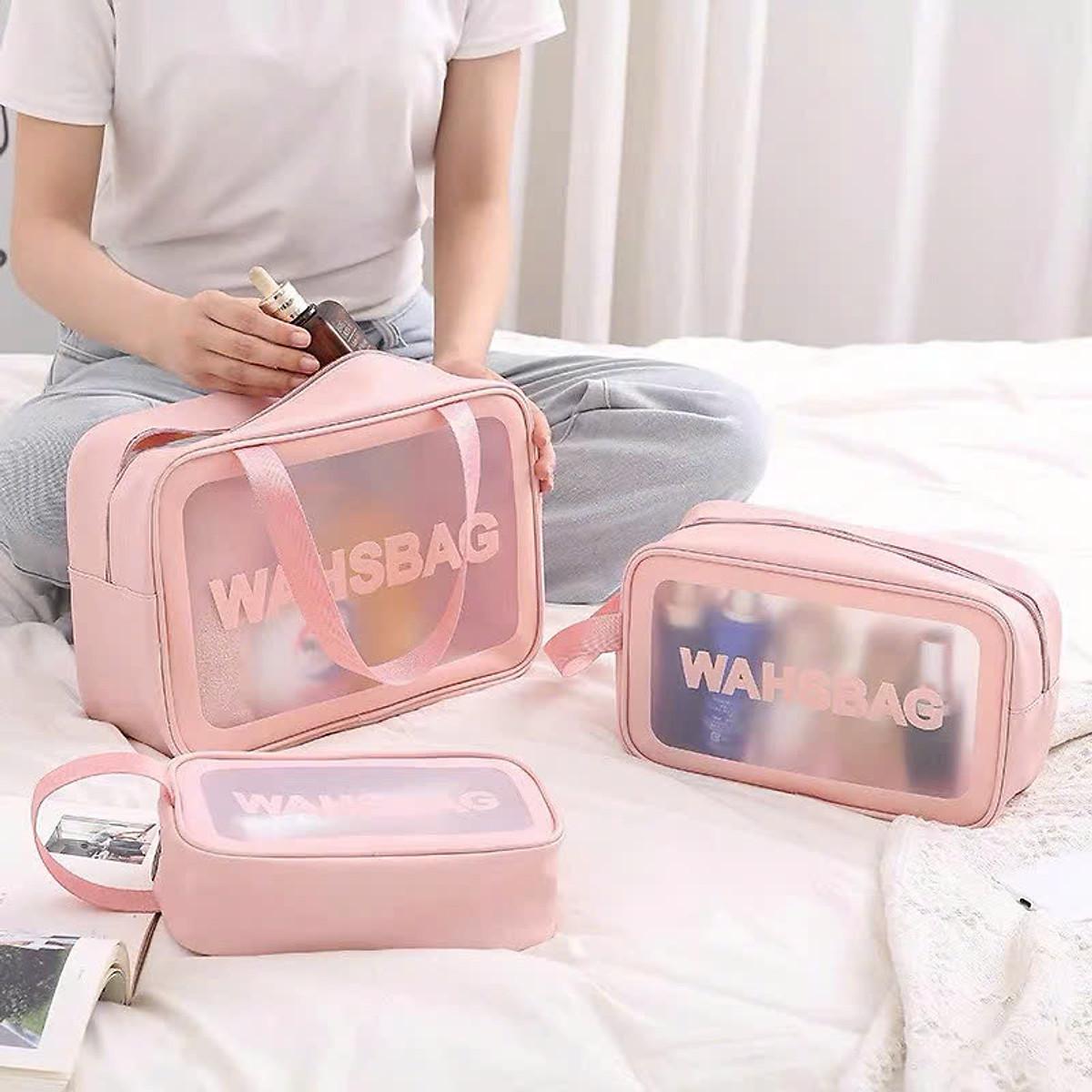 Set 3 Túi Đựng Mỹ Phẩm Chống Thấm Nước - Túi Trang Điểm Du Lịch Siêu Sang, Tiện Lợi - HÀNG CHÍNH HÃNG MINIIN