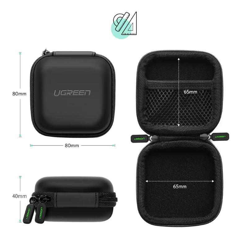 Ugreen UG40816LP128TK Màu Đen Hộp đựng tai nghe chống sốc - HÀNG CHÍNH HÃNG