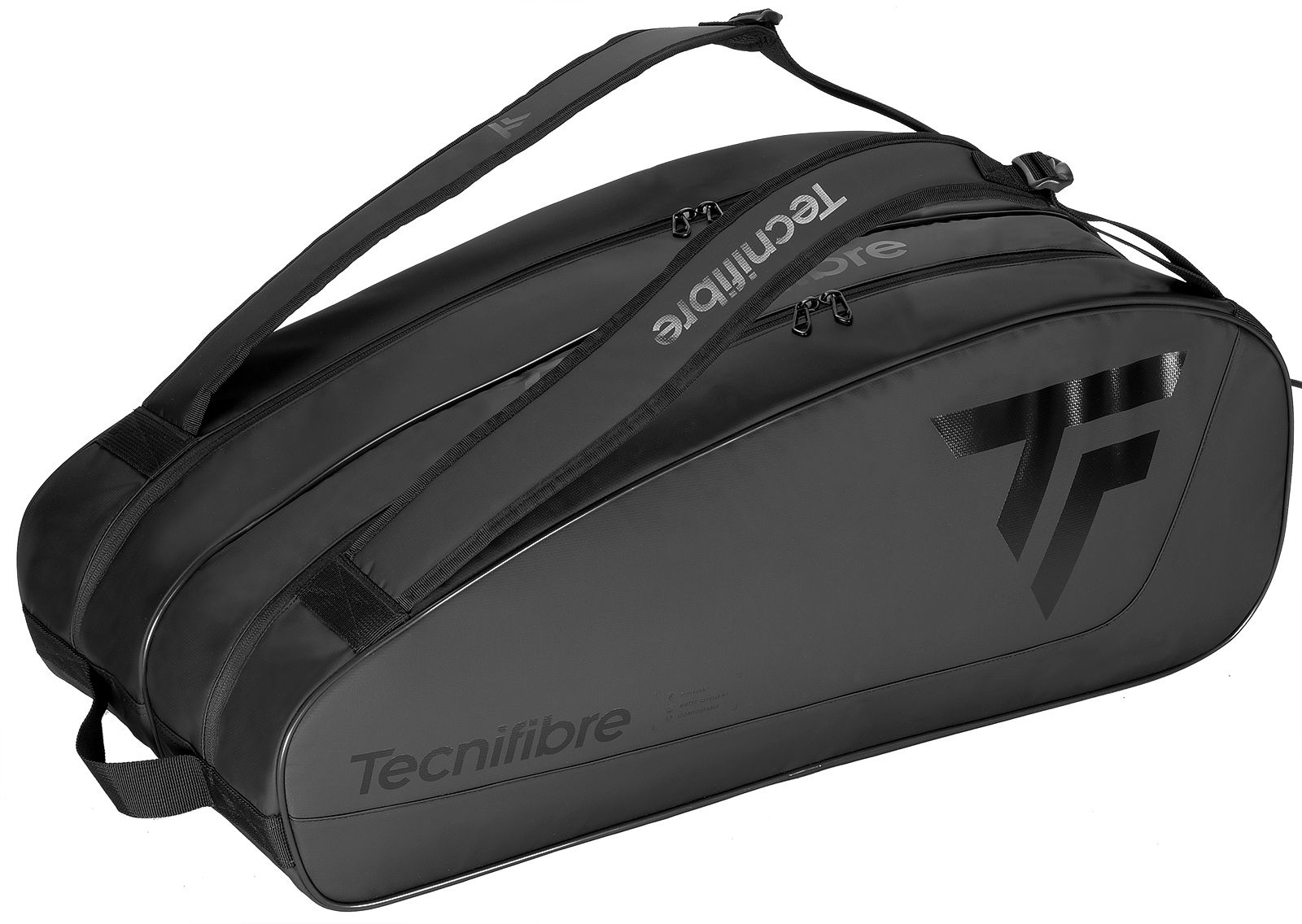 Túi đựng vợt tennis Tour Endurance Ultra Black 12R - Chất liệu bạt chống thấm, 3 ngăn, kích thước 75x28x34,5cm - Bag