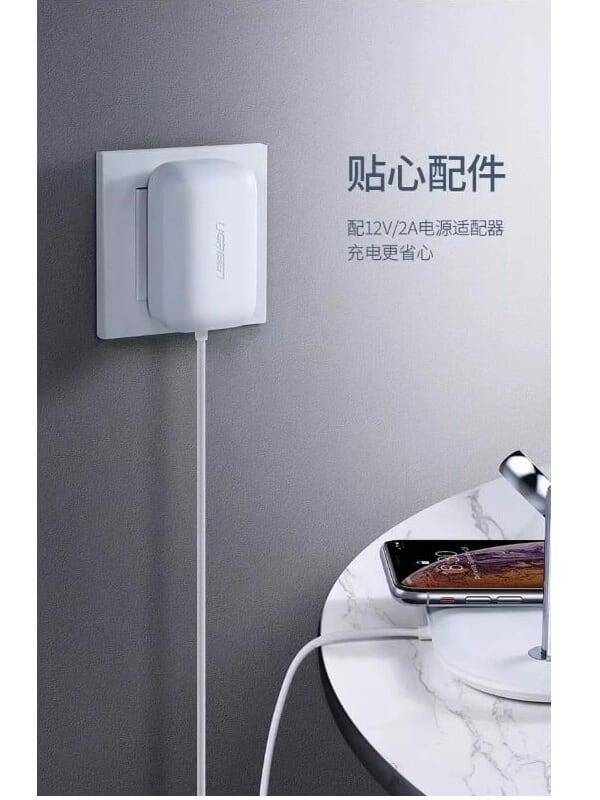 Ugreen UG50535CD178TK 75W màu Trắng sạc không dây Iphone + đồng hồ thông minh iWatch - HÀNG CHÍNH HÃNG