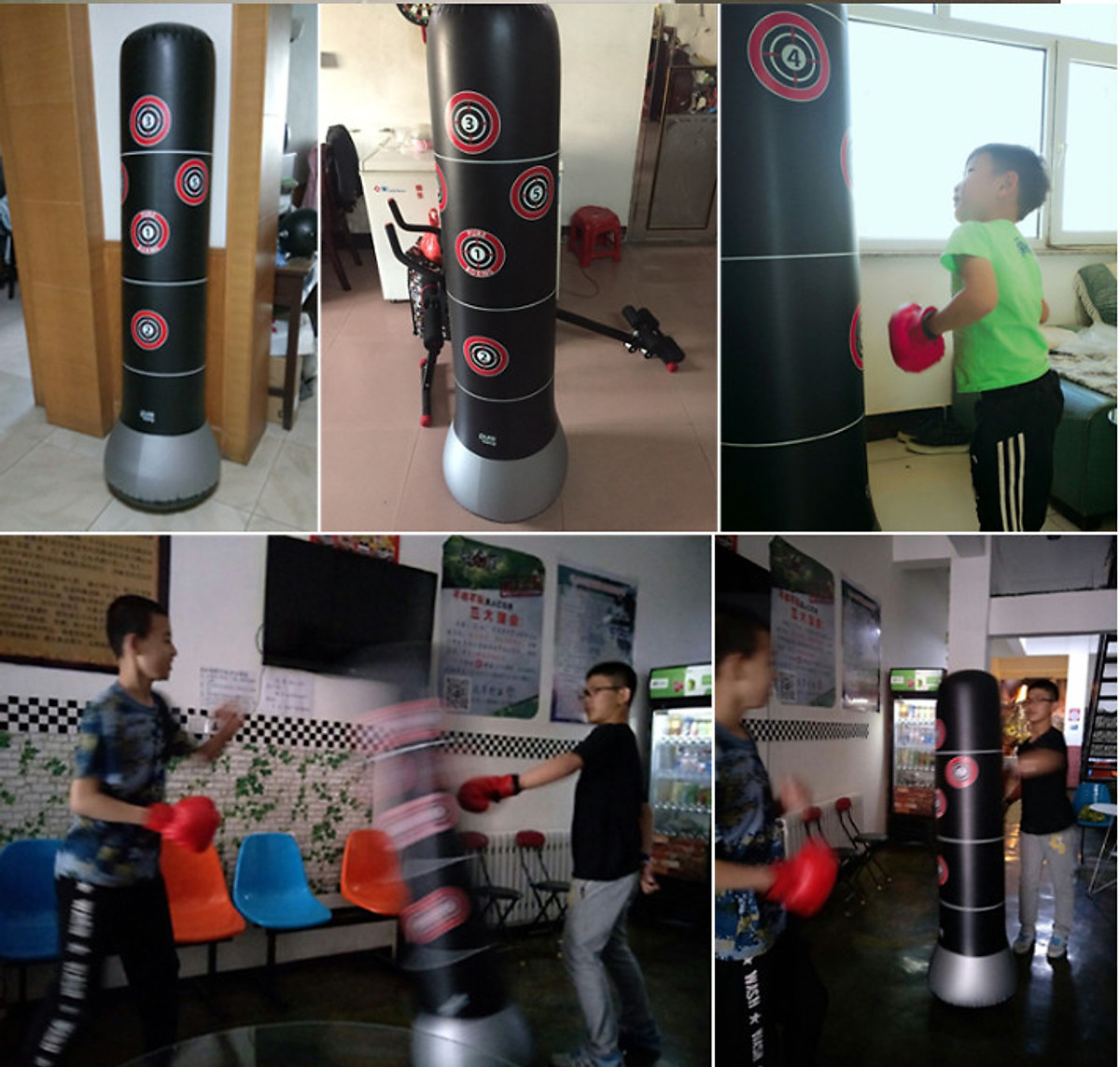 Vỏ Trụ Đấm Bốc Tự Cân Bằng Cao Cấp – Kèm Bộ Bơm Hơi – Chính Hãng miDoctor – Trụ Đấm Bốc Tự Cân Bằng - mi01