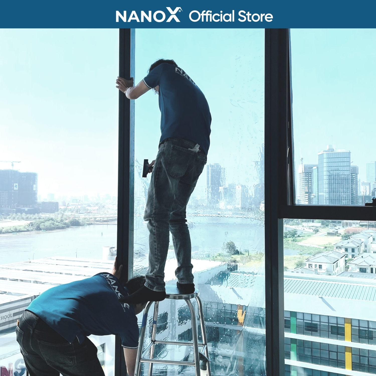 Phim cách nhiệt màu xanh mát mắt NanoX