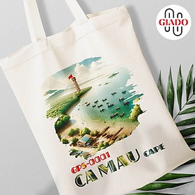 Túi canvas GIADO, túi vải bố, túi tote mẫu mũi Cà Mau