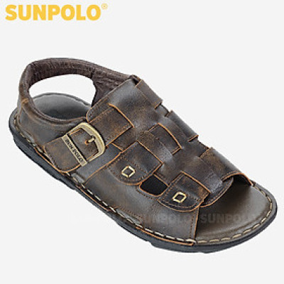 Giày Sandal Nam Da Bò Cao Cấp SUNPOLO SUSDA22