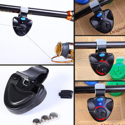 4 cái thiết bị báo động cá cắn câu bằng đèn led và âm thanh