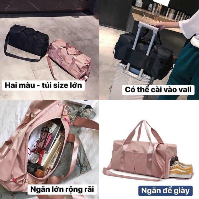 Túi Xách Du Lịch Vải Dù Chống Nước, Túi Đựng Đồ Tập Gym Vải Polyeste