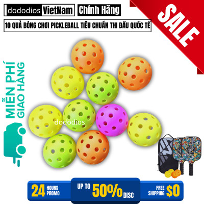 Bóng Pickleball 40 Lỗ phù hợp chơi ngoài trời, tập luyện màu sắc bắt mắt, độ nảy tiêu chuẩn, Banh Pickleball