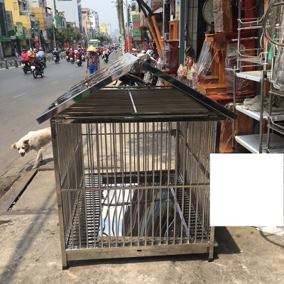 Chuồng chó Inox Juno Sofa KT(60 x 1m x 70cm) có mái che 