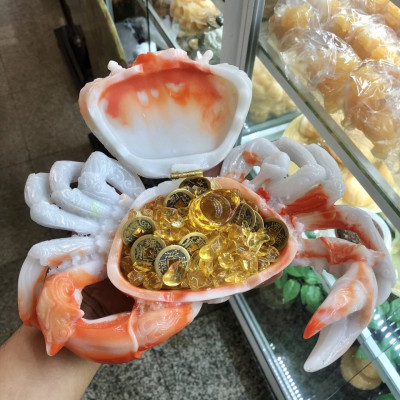 Bộ combo Cua phong thủy và xu tiền cầu tài lộc