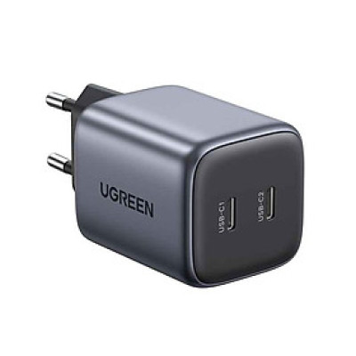 Ugreen UG90573CD294TK 45W 2c Nexode Củ sạc nhanh 2 cổng USB-C kiểu mini Màu Xám - HÀNG CHÍNH HÃNG