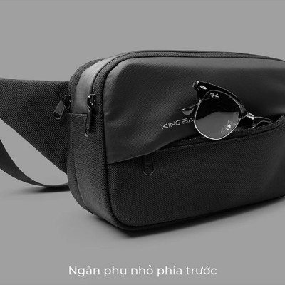 Túi Đeo Chéo KINGBAG BAMBOO vải trượt nước, nhiều ngăn tiện dụng - Hàng Chính Hãng