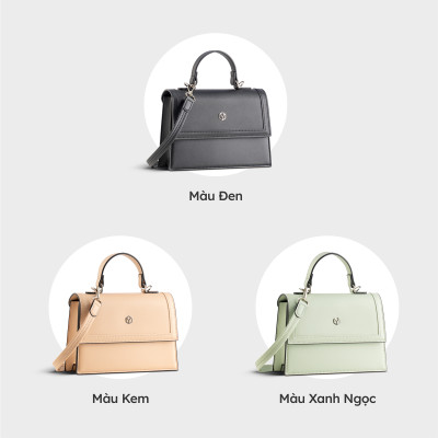 Túi Yuumy ( Thời trang nữ nắp gập dáng vuông size 22 - Túi đeo chéo da Seasand YN197 )