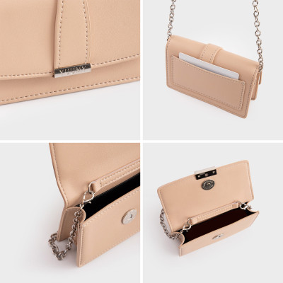 Ví Yuumy ( Thời trang nữ phối dây đeo chéo mini xinh xắn - Ví da Seasand YV101 )