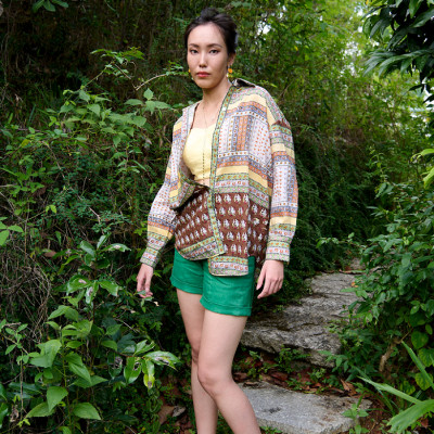 Áo Sơ Mi Oversized Linen Bohemian TOP175 thời trang thiết kế Hity