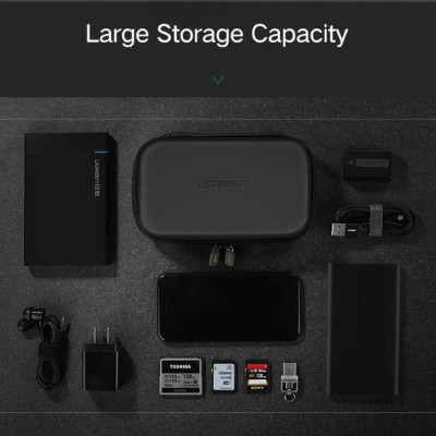 Ugreen UG50274LP128TK Hộp đựng ổ cứng 2.5 HDD + Pin dự phòng chống sốc - HÀNG CHÍNH HÃNG