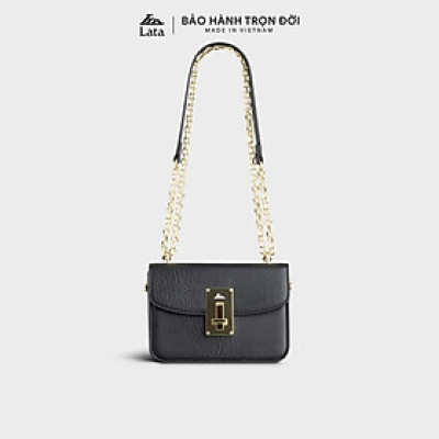 Túi Lata ( Thời trang nữ dự tiệc phối khóa - Túi đeo chéo da HN112 )