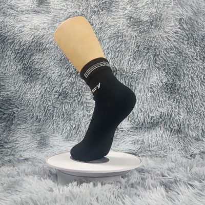 Vớ nam cổ trung Đen E7-VT002