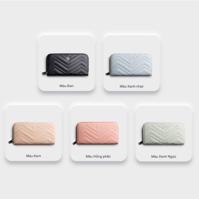 Ví Yuumy (  Thời trang nữ kiểu cầm tay dáng dài - Ví da Seasand YV72 )