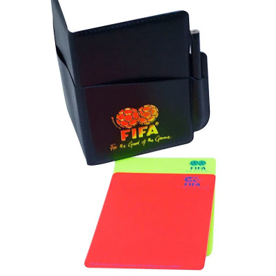 Thẻ trọng tài FiFa Gồm có Bao da, 2 thẻ, bút, Giấy note