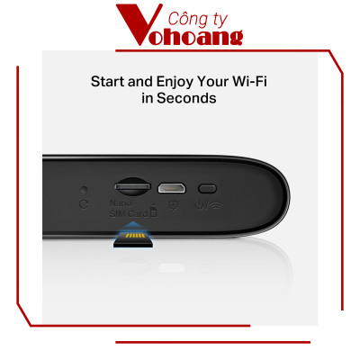 Wi-Fi Di Động 4G LTE Mercusys MT110 4G LTE đến 150Mbps, Thẻ SIM Cắm và Chạy, 10 Giờ Sử Dụng, Ứng Dụng Dễ Điều Khiển - Hàng chính hãng