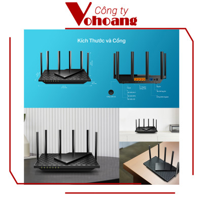 Bộ Phát Wifi 6 TP-Link Archer AX72 Gigabit Băng Tần Kép AX5400 - Hàng Chính Hãng