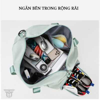 Túi Xách Du Lịch Đa Năng Cao Cấp Teement, Có Ngăn Đựng Giày Riêng Biệt, Ngăn Chống Thấm Nước - Hàng Chính Hãng