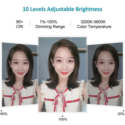 Đèn LED tròn 4.7 Inch 3 chế độ màu trợ sáng điện thoại quay livestream