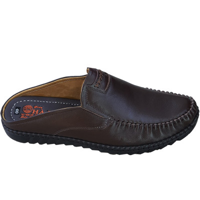 Dép bít mũi nam da bò thật HÀ NAM cao cấp GSB2044