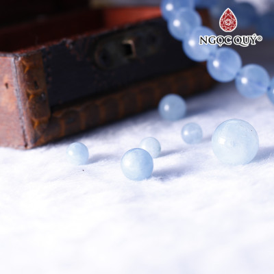 Hạt lẻ đá Aquamarine mệnh thủy, mộc - Ngoc Quý Gemstones