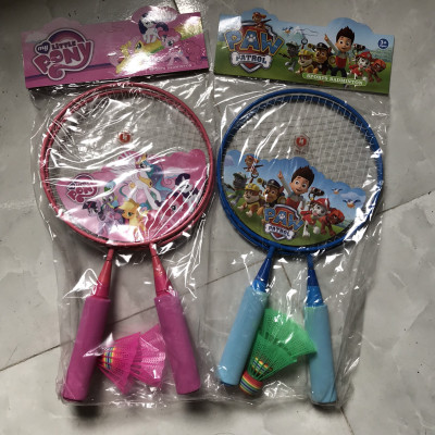 Bộ 2 Vợt Cầu Lông Cho Bé, Kích Thước 43x23cm, Tặng Kèm 2 Quả Cầu, Vợt Cầu Lông Trẻ Em, Đồ Chơi Trẻ Em HT SYS, Hàng Nhập Khẩu