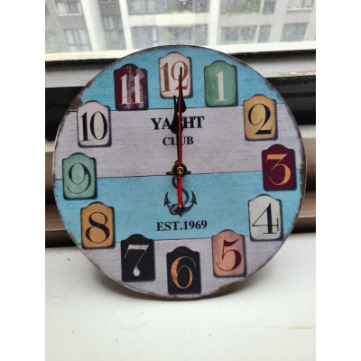 Đồng hồ treo tường hoa hoa hồng Vintage hot Đường kính 20cm