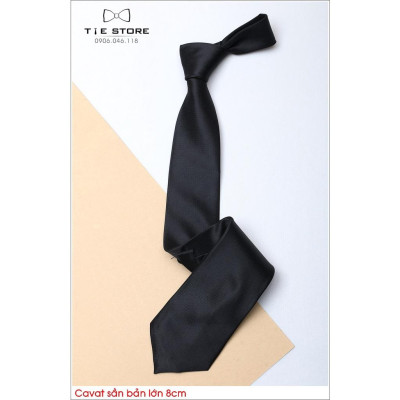 Cavat nam chất sần bản lớn 8cm - Cavat công sở bản lớn