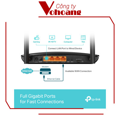 TP-Link Archer MR600 Router Wi-Fi Gigabit Băng Tần Kép 4G+ Cat6 AC1200 - Hàng chính hãng