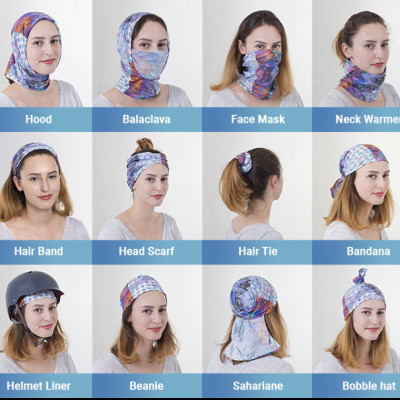 Khăn turban ống cotton tube nam nữ đa năng co giãn 9 kiểu dùng có video hướng dẫn