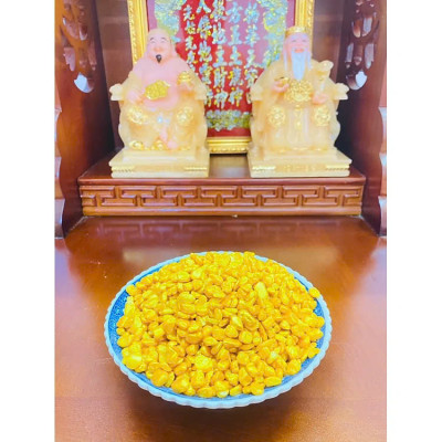 Gạo Vàng Thần Tài - Vật Phẩm Phong Thủy Chiêu Tài Lộc Trên Ban Thờ Thần Tài - Mang May Mắn Cho Ngày Vía Thần Tài Golden Rice