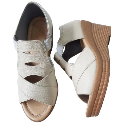 Giày Đế Xuồng Nữ BIGGBEN Da Bò Thật Cao 7 Phân SDX76