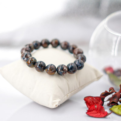 Vòng tay Pietersite Nâu Vàng VIP 12mm do Anqlo tác chế