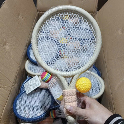 Bộ Đồ Chơi Thể Thao Vợt Cầu Lông 32cm, Vợt Tennis Trẻ Em, 1 Quả Bóng và Cầu Pickleball - HÀNG CHÍNH HÃNG MINIIN