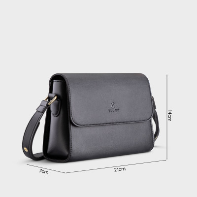 Túi Yuumy ( Thời trang nữ nắp gập dạng hộp size 21 - Túi đeo chéo da Seasand YN155 )