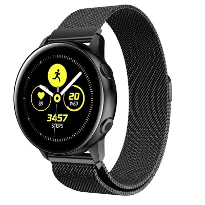 Dây Đồng Hồ 20mm Thép Lưới Nam Châm Cho Đồng Hồ Samsung Galaxy Watch Active 2, Active, Galaxy Watch 42mm 
