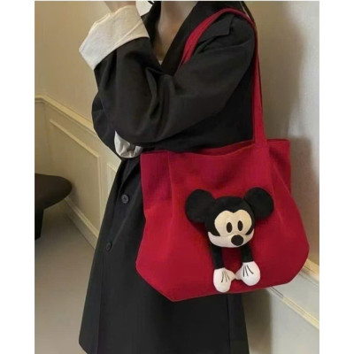 Túi Đeo Vai Mickey Blazetec Kawaii - Túi Xách Búp Bê Hoạt Hình Mềm Mại, Màu Đen - HÀNG CHÍNH HÃNG MINIIN