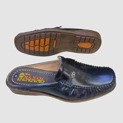 Dép Bít Mũi Nam HÀ NAM Da Bò Thật Cao Cấp GSB20103