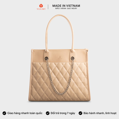 Túi Yuumy ( Thời trang nữ cỡ lớn phối xích trang trí - Túi xách da Seasand YTX65 )