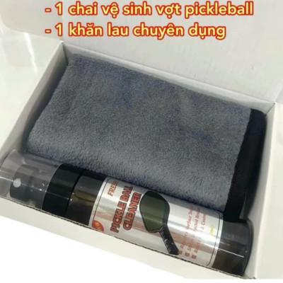 Bình xịt vệ sinh mặt vợt Pickleball TẶNG KÈM 1 KHĂN LAU