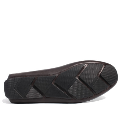 Giày MICHILUX Da Bò Thật Chính Hãng Penny Moccasin CIEMS Màu Nâu Sẫm