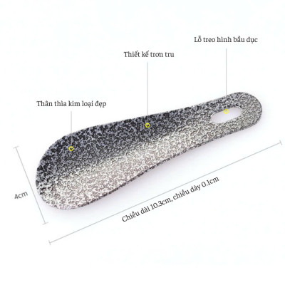 Combo Hai đón gót giầy muồng đen Không Gỉ Duy Trì Hình Dáng Tăng Tuổi Thọ Của Giày Nam Nữ Móc Chìa Khóa MUỖNG XỎ GIÀY