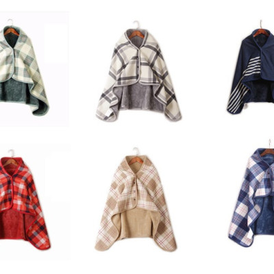 Chăn ấm văn phòng, chăn khóa lười khăn choàng; Chăn khăn choàng chăn gối văn phòng nghỉ trưa hấp thụ nhiệt