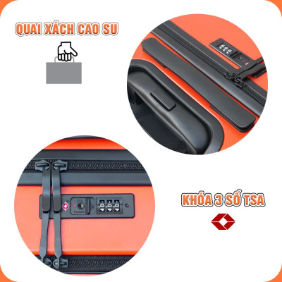 TẶNG TÚI ĐỰNG GIÀY + THẺ TAG - Vali có ngăn đựng Laptop TRIP LUX90 size 20inch - Hàng chính hãng