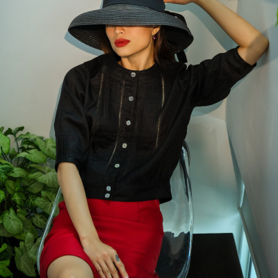 Áo Linen Mặc Nưa TOP188 thời trang thiết kế Hity