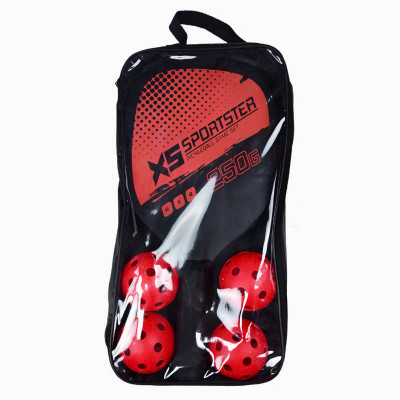 Bộ 2 vợt PICKLEBALL kèm 4 bóng tập luyện kèm túi đựng thể thao dành cho nam và nữ - Hàng chính hãng 